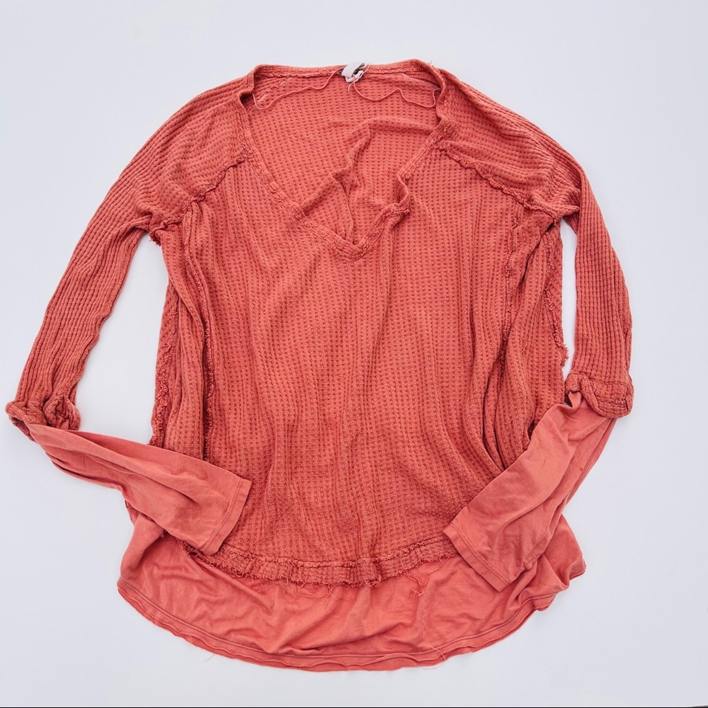 Free People Slouchy  Laguna Thermal Top | SZ M - Picture 3 of 10